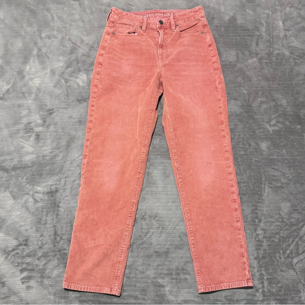 American Eagle Outfitters Pink Straight Leg Jeans